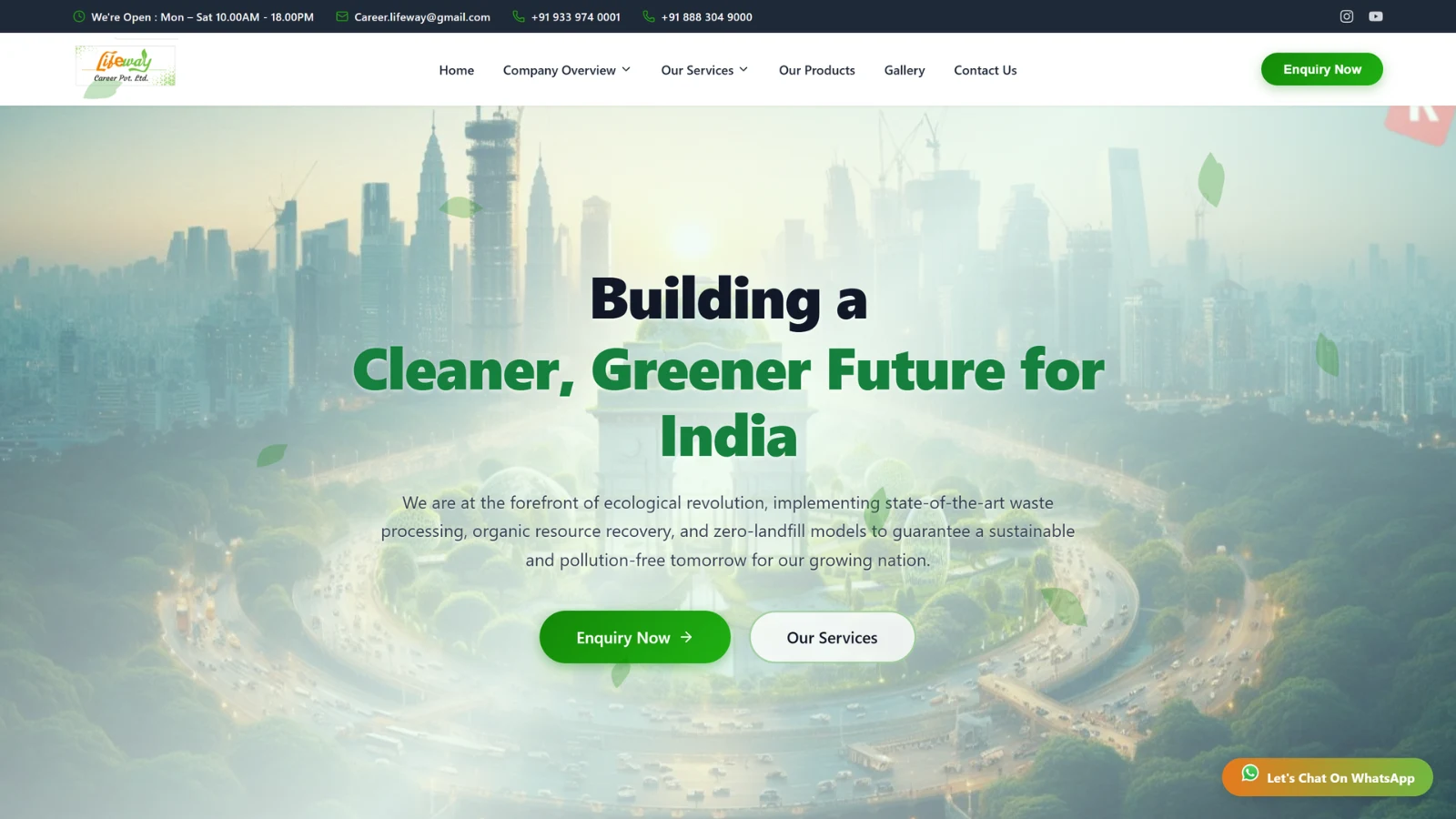 Lifeway sustainable waste management website